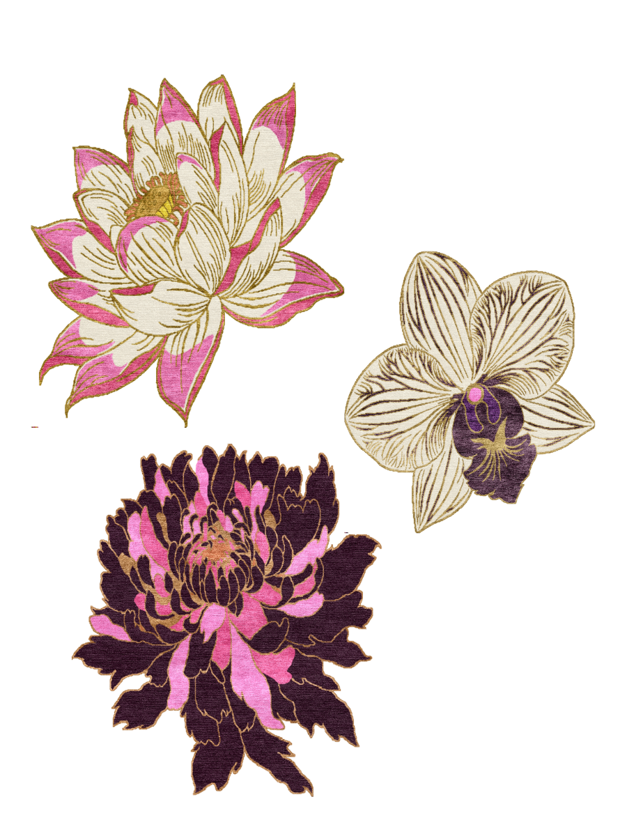 An Enchantment of Florals Hand-Tufted Rugs