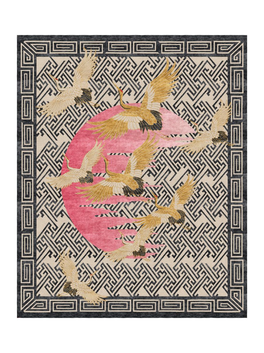 Pink Moon - Hand Knotted Rug