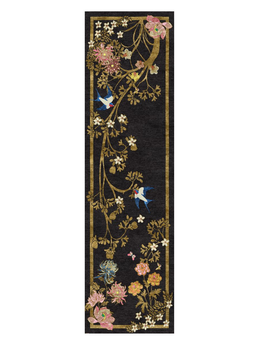 Healing Florals - Hand Tufted Runner - Sample