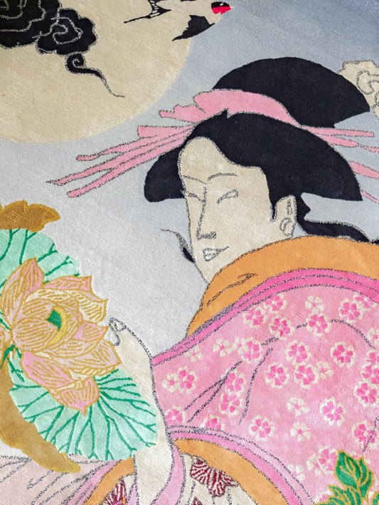 Geisha Florals - Hand Knotted Rug