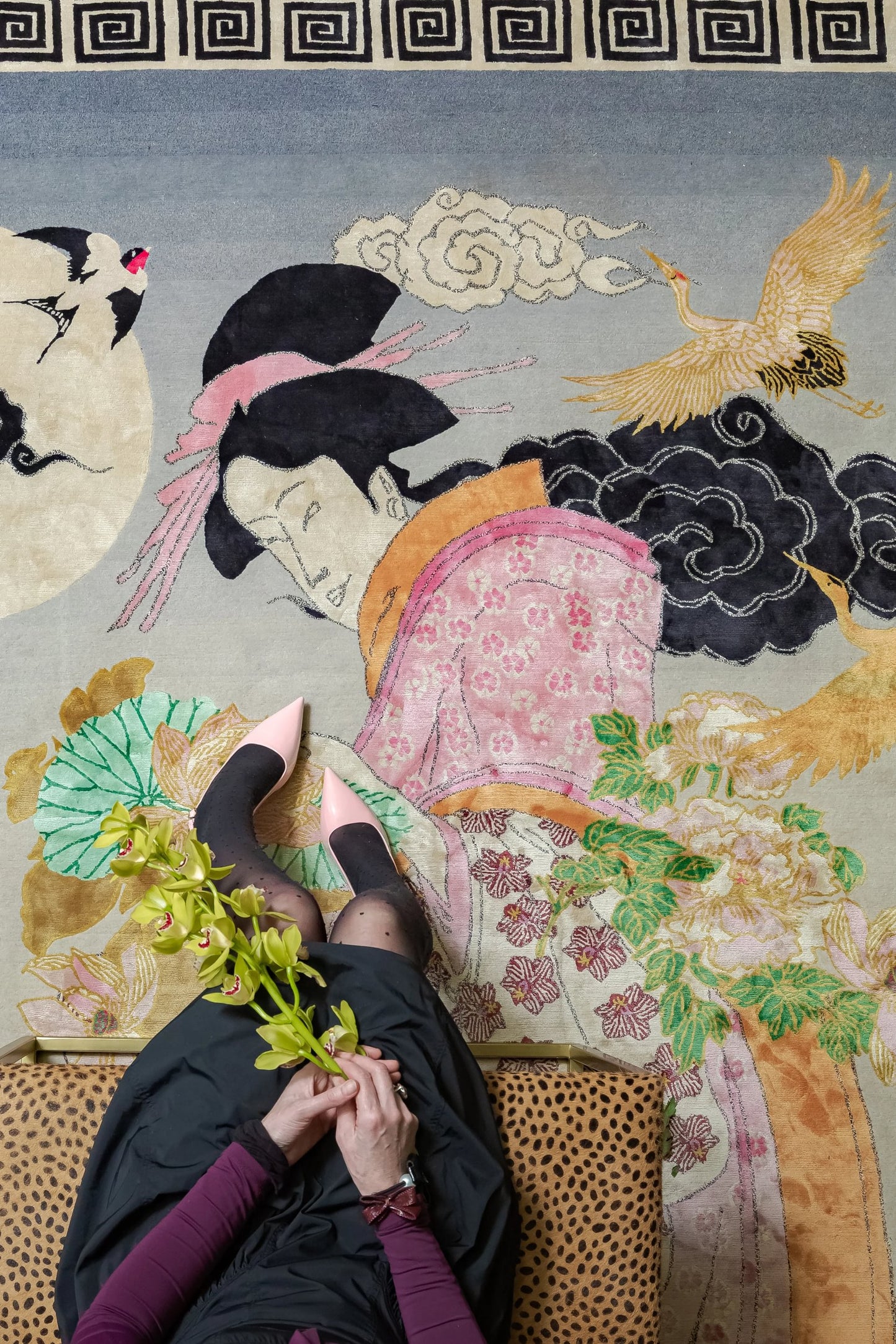 Geisha Florals - Hand Knotted Rug