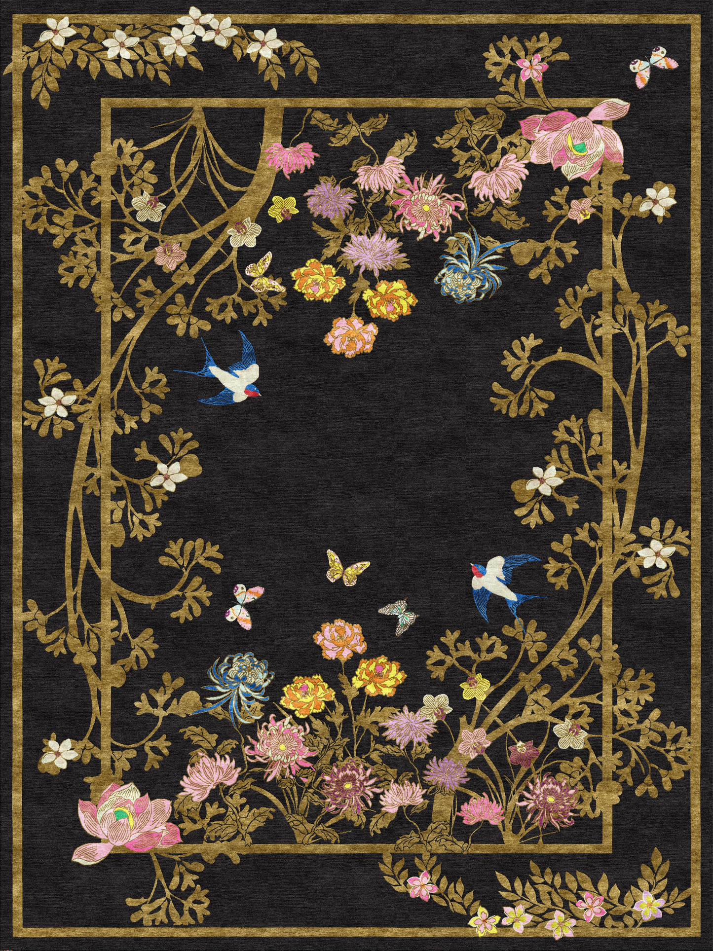 Healing Florals - Hand Tufted Rug