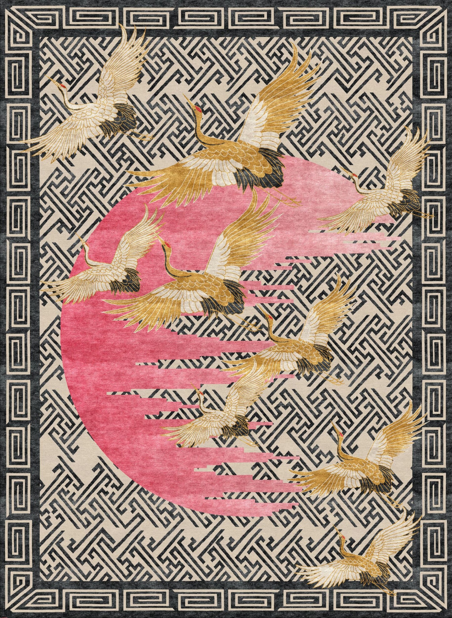 Pink Moon - Hand Knotted Rug
