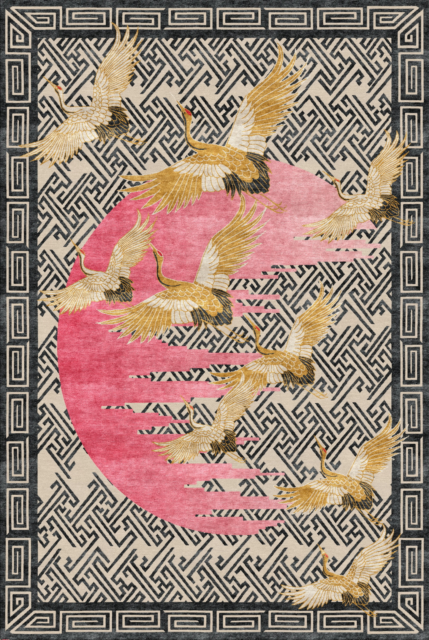 Pink Moon - Hand Knotted Rug