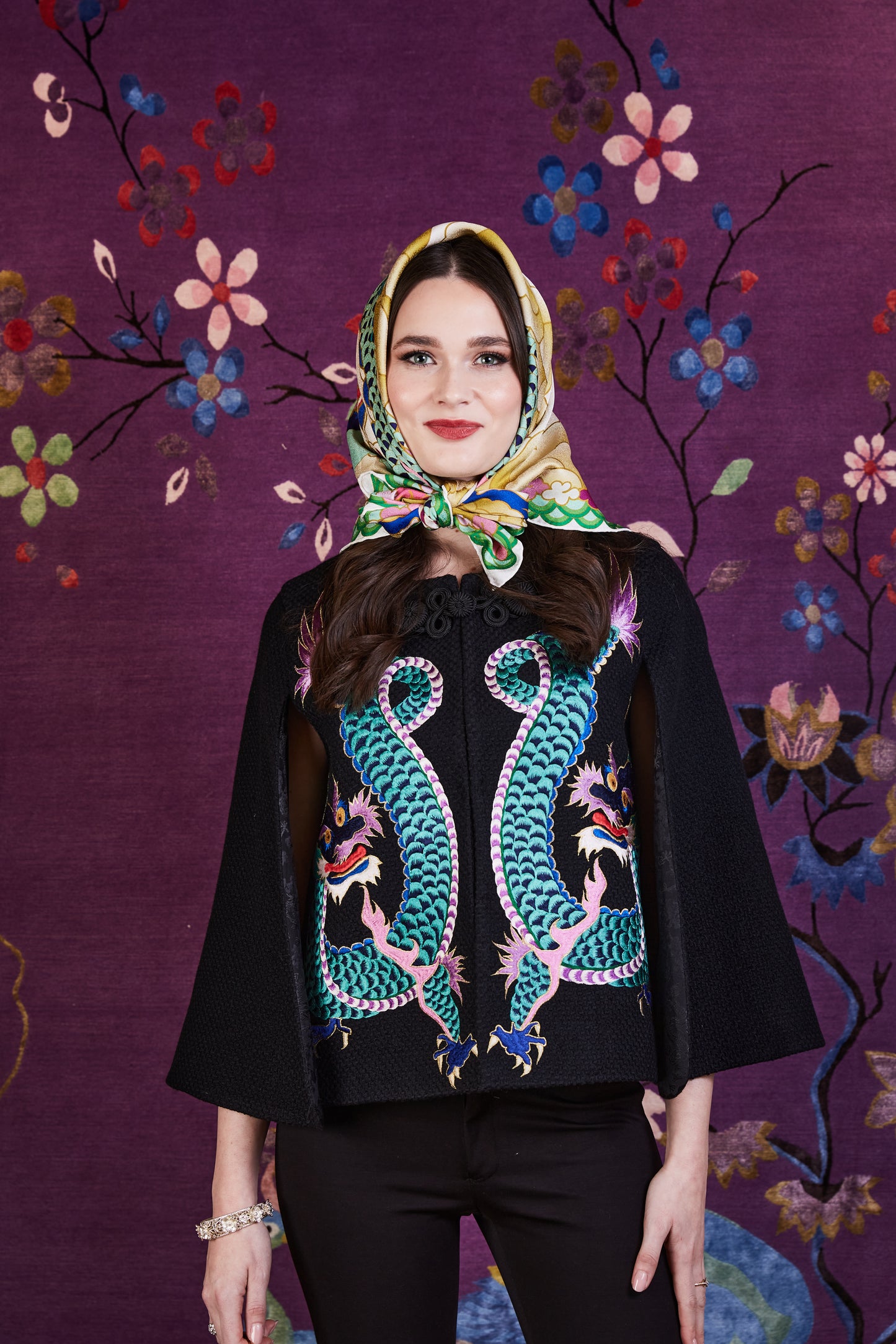 Talisman Silk Jacquard Scarf