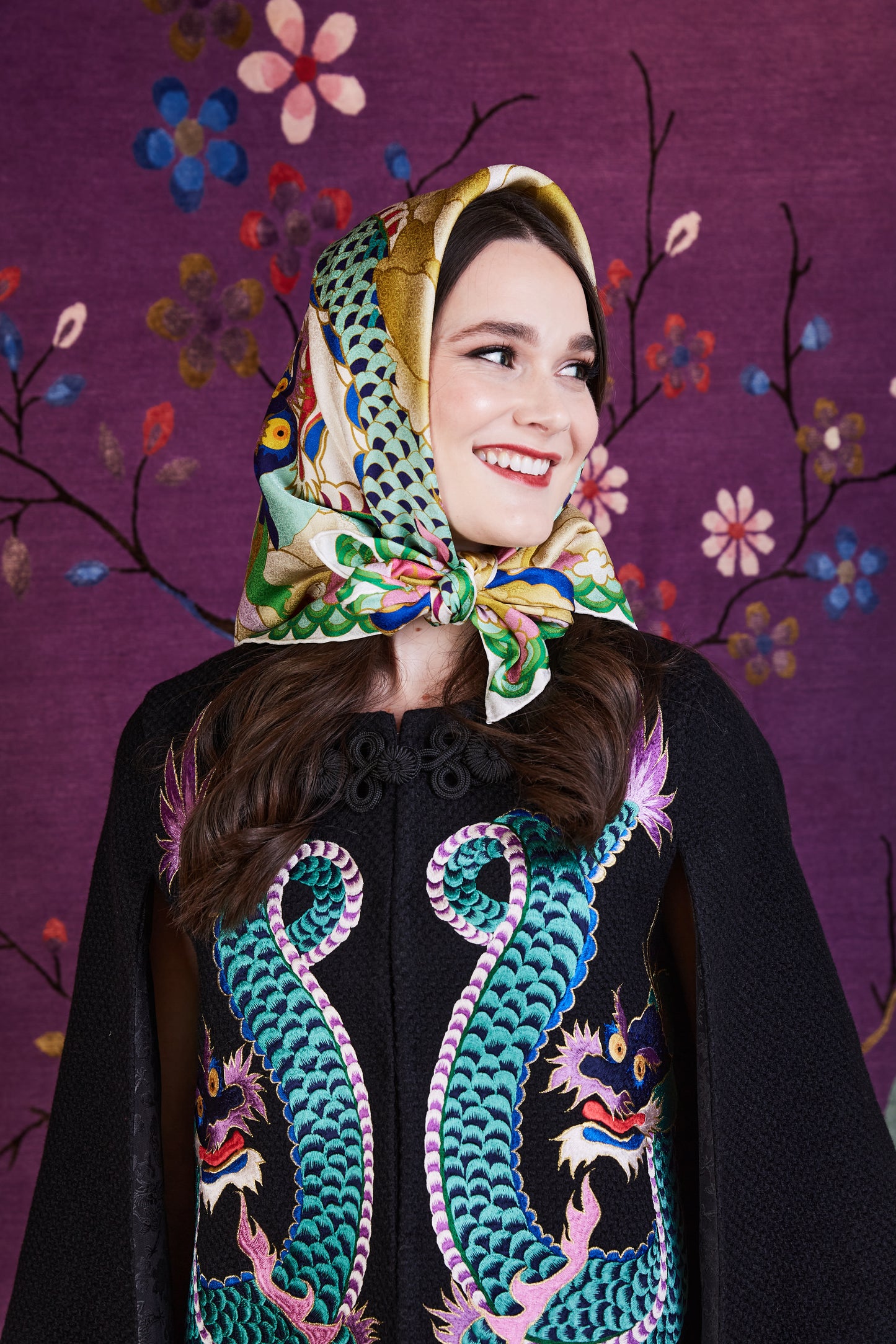 Talisman Silk Jacquard Scarf