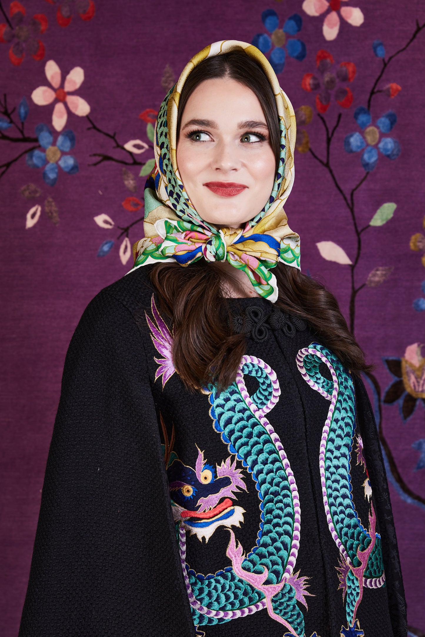 Talisman Silk Jacquard Scarf