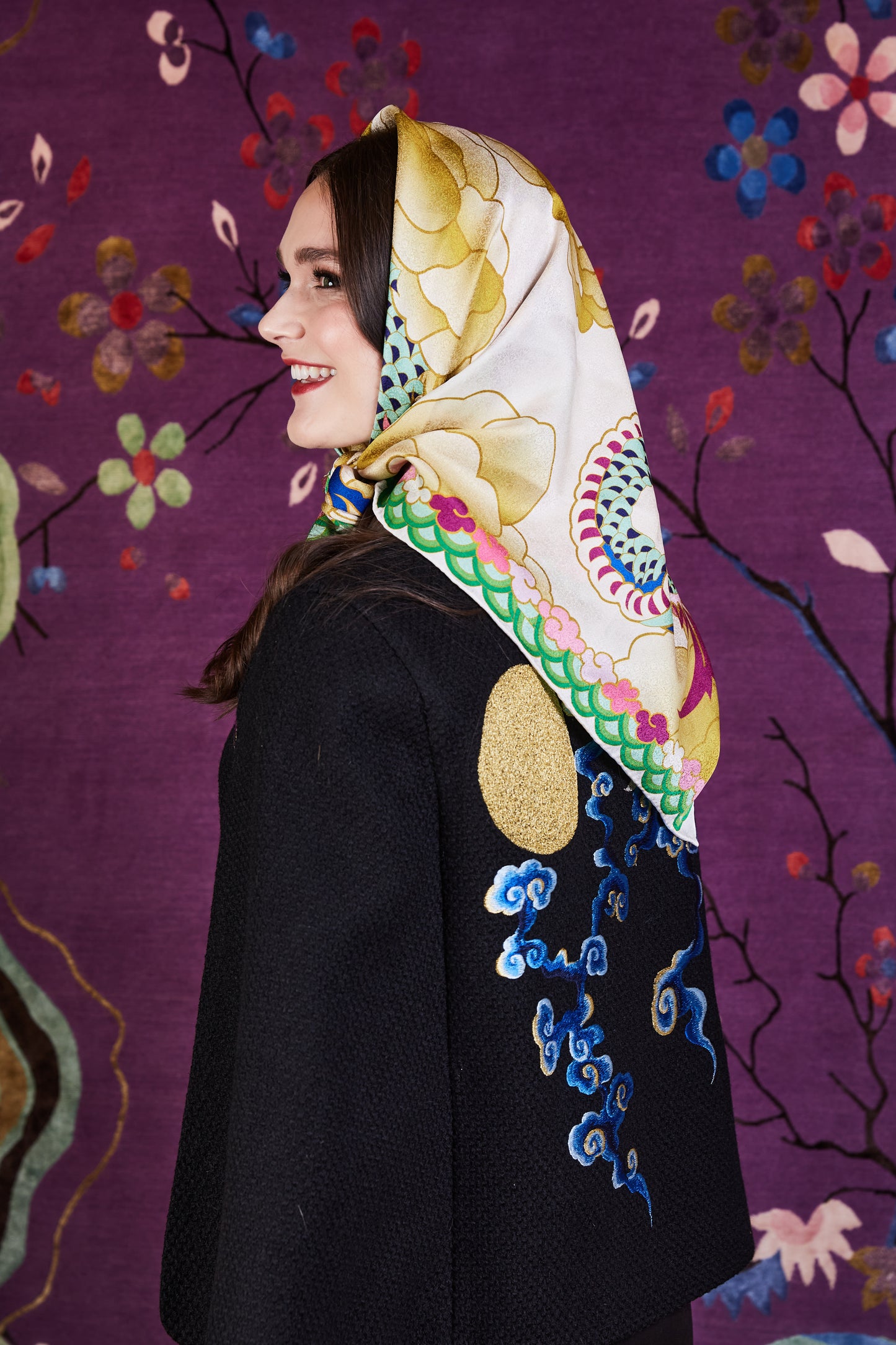 Talisman Silk Jacquard Scarf