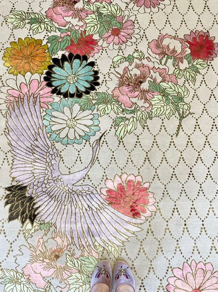Floral Jewels - Hand Knotted Rug