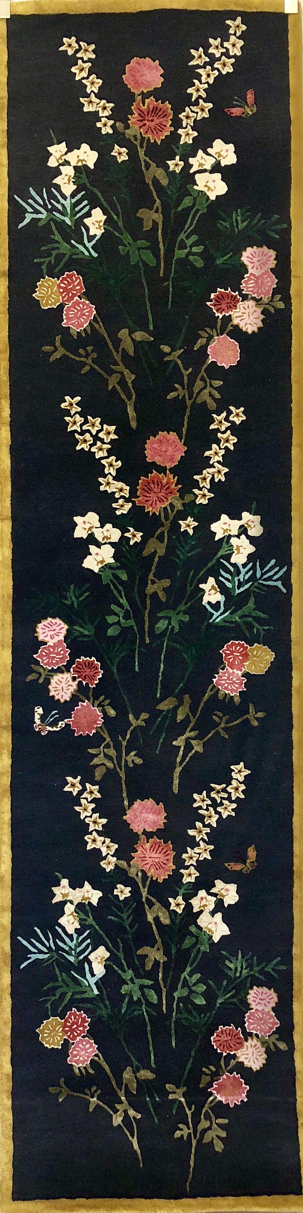 Wendy Morrison Flowers of Virtue Graphite Hand Tufted Rug, 5' x 8