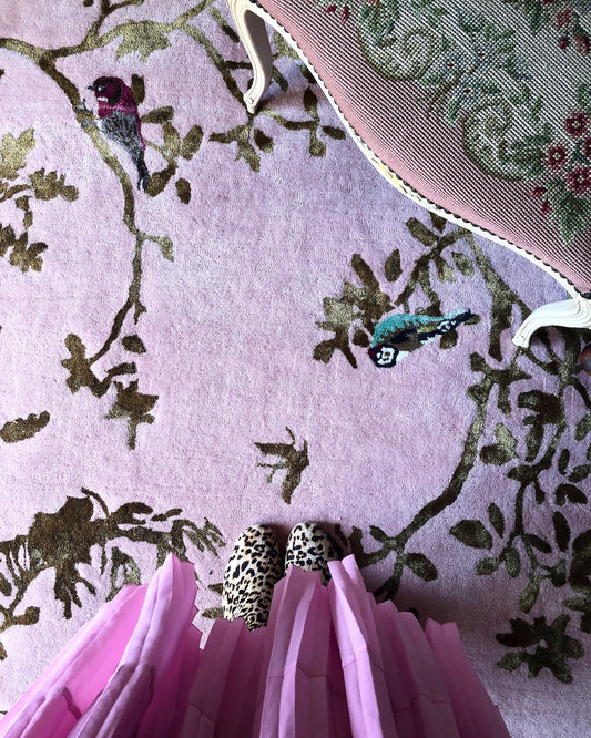 Secret Garden Lotus Pink - Hand Tufted Rug