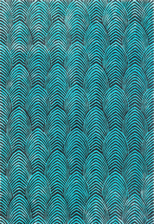 Peacock - Hand Tufted Rug - Sample